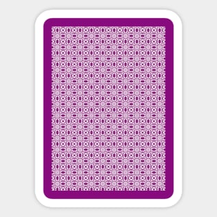 Violet Lace Swirls Sticker